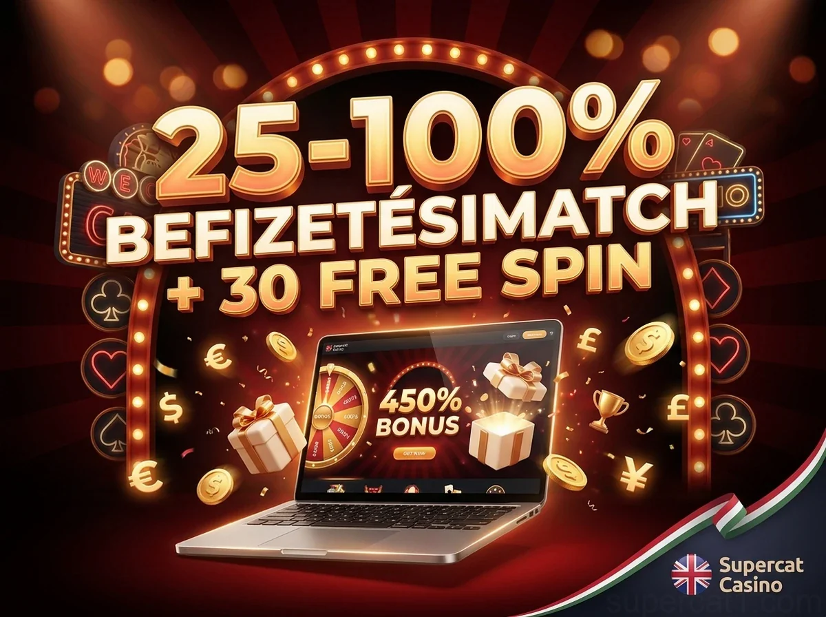 25-100% BEFIZETÉSIMATCH + 30 FREE SPIN